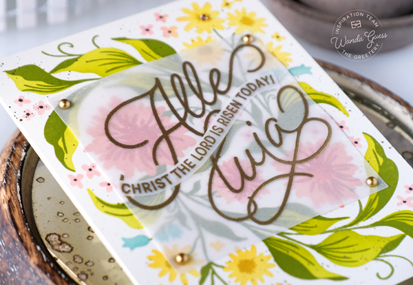 the greetery, the greetery new release, the greetery pure joy, easter, spring, the greetery spring frame, the greetery easter morning, the greetery to mom with love, the greetery print shop modern botanical, ink blending, easter cards, handmade cards, wanda guess, a blog called wanda