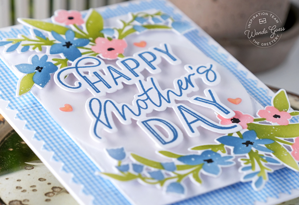 the greetery, the greetery new release, the greetery pure joy, easter, spring, the greetery spring frame, the greetery easter morning, the greetery to mom with love, the greetery print shop modern botanical, ink blending, easter cards, handmade cards, wanda guess, a blog called wanda