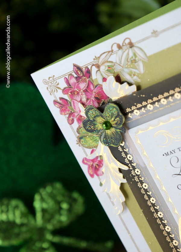 pretty pink posh stamps and dies, pretty pink posh shamrocks, pretty pink posh card ideas, doodlebug paper, st. patrick's day cards, st. patrick's day ideas, crafts, anna griffin cards, anna griffin st patrick's day, lucky, green, handmade cards, wanda guess, a blog called wanda