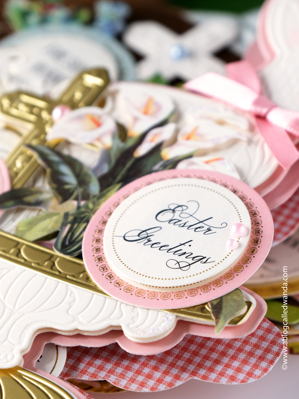 anna griffin, anna griffin cards, easter card, bunny pop up, easel card, bunny easel card, anna griffin stickers, easter ideas, vintage crafting, vintage easter, religious easter cards, easter party, anna griffin dies, wanda guess, a blog called wanda