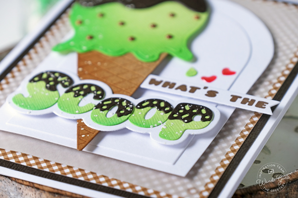 the greetery, the greetery stamps and dies, the greetery new release, confetti encore collection, the greetery award winning dies, the greetery inflated sentiments, the greetery honeycombs, the greetery balloons, the greetery party hat, the greetery what's the scoop, honeycomb balls, gingham, party, birthday, crafts, invitations, wanda guess, a blog called wanda