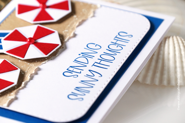 catherine pooler, catherine pooler and sizzix, resort bundle, summer cards, swimming cards, beach umbrellas, handmade cards, synchronized swimmers, vacay mode, die cuts, stencils, stamps and dies, sizzix stamps and dies, make summer cards, invitations, retro, wanda guess, a blog called wanda