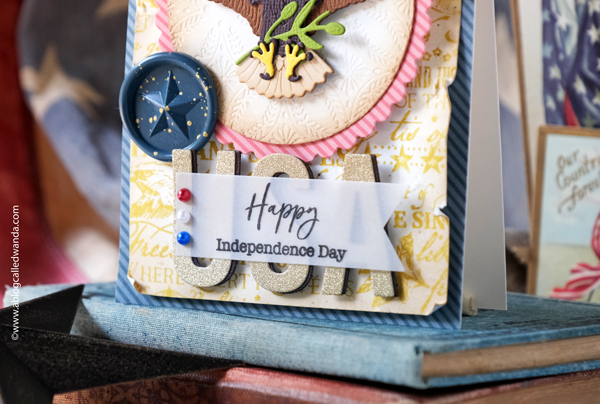 honey bee stamps, honey bee stamps and dies, honey bee americana, wax melts, wax stamper, because of the brave stamps, land of the free stamps, eagle dies, americana crafts, usa, 4th of july crafts, 4th of july card ideas, usa projects, diy, crafts, wanda guess, a blog called wanda