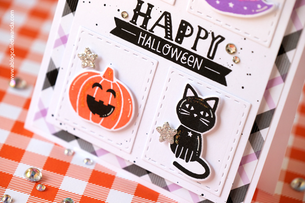 catherine pooler, catherine pooler card kit, stamps and dies, catherine pooler boo box, stamping, die cutting, halloween cards, make your own halloween cards, wanda guess, a blog called wanda