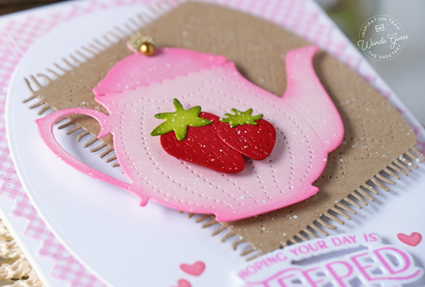 the greetery, the greetery new release, the greetery stamps and dies, the greetery garden party, the greetery sips tea, the greetery pours tea, fine china, teapot, teacup, handmade cards, card ideas, tea party crafts, invitations, wanda guess, a blog called wanda