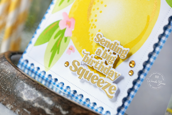 the greetery, the greetery stamps and dies, the greetery garden party, the greetery new release, the greetery lemon, the greetery sippin summer, the greetery wisteria, the greetery gateway, flowers, handmade cards, card ideas, summer, stencils, crafting, wanda guess, a blog called wanda, greetery design team
