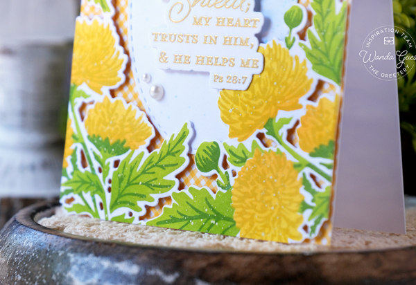 The greetery, the greetery stamps and dies, the greetery autumn air, fall, leaves, thanksgiving, gratitude, ink blending, handmade cards ideas, the greetery autumn crest, the greetery oakwood, stencils, the greetery mums the word, thanksgiving cards, fall cards, wanda guess, a blog called wanda