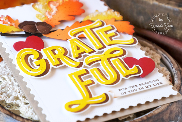 the greetery, the greetery stamps and dies, the greetery honeycomb, the greetery halloween, the greetery grateful greetings, halloween cards, halloween crafts, thanksgiving card, fall, autumn, card ideas, wanda guess, a blog called wanda