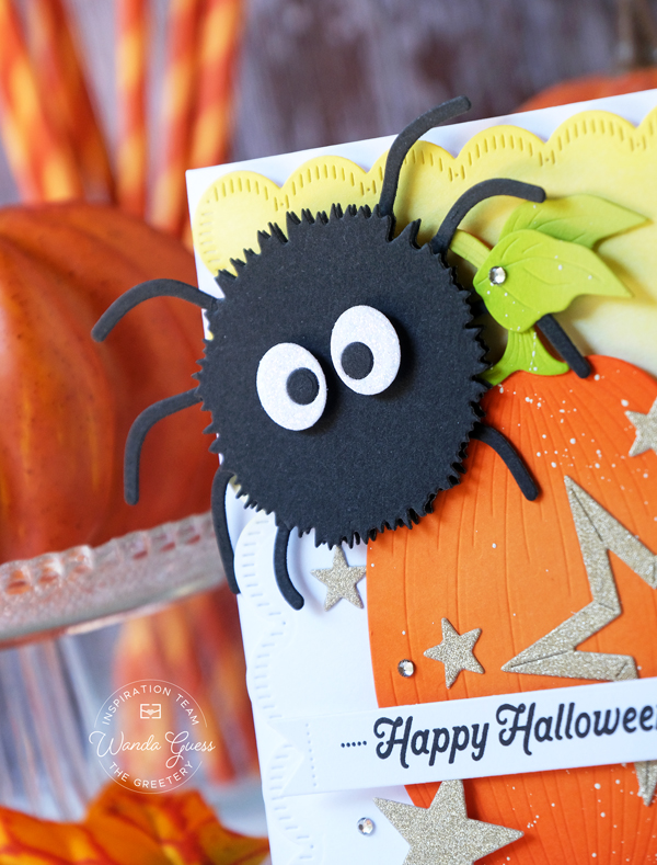 the greetery, the greetery stamps and dies, the greetery honeycomb, the greetery halloween, the greetery grateful greetings, halloween cards, halloween crafts, thanksgiving card, fall, autumn, card ideas, wanda guess, a blog called wanda