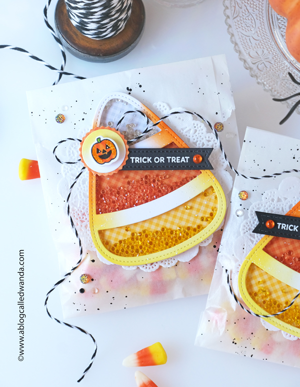 pretty pink posh, pretty pink posh halloween, pretty pink posh new release, pretty pink posh stamps and dies, ghosts, candy corn, candy bucket, spooky sky, scallop box, bat shaker, wanda guess, a blog called wanda