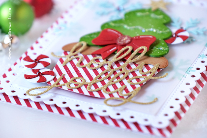 pretty pink posh, pretty pink posh stamps and dies, pretty pink posh christmas, cupcake, winter, holiday, tree, holly jolly, diy christmas cards, wanda guess, a blog called wanda