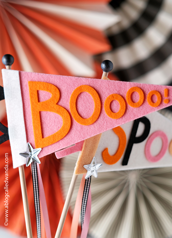 ellen hutson, pennants, halloween pennants, felt pennants, cute halloween, party decor, taylored expressions felt, felt crafting, wanda guess, a blog called wanda