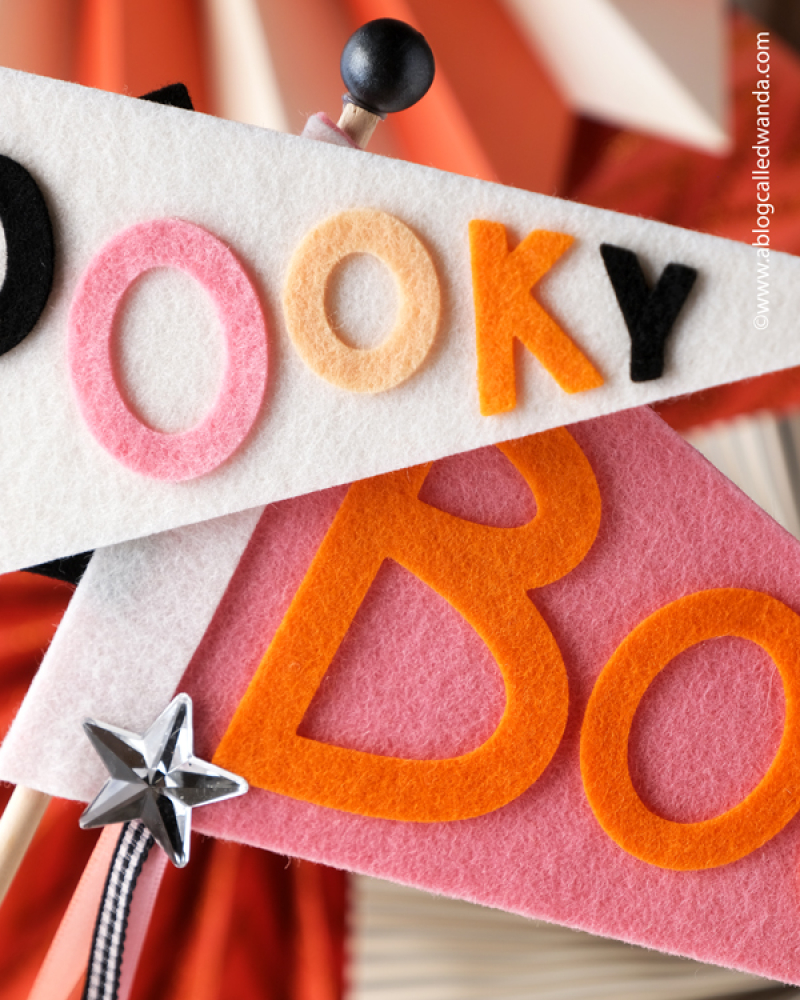 ellen hutson, pennants, halloween pennants, felt pennants, cute halloween, party decor, taylored expressions felt, felt crafting, wanda guess, a blog called wanda