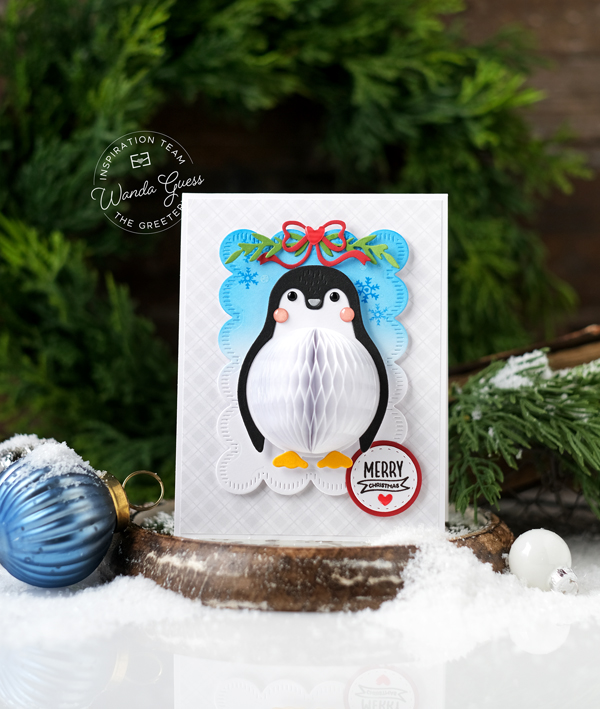 the greetery, the greetery stamps and dies, the greetery icing collection, the greetery hey honeycomb, the greetery inside and out tags, the greetery nordic tree, the greetery snowman, the greetery christmas, winter, holidays, tags, diy, christmas card ideas, wanda guess, a blog called wanda