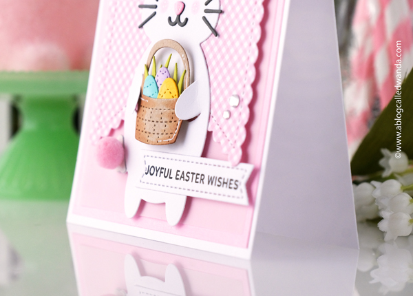 pretty pink posh, pretty pink posh stamps, pretty pink posh easter, easter card ideas, easter crafts, pretty pink posh bucket, pretty pink posh carrot dies, pretty pink post spring, gingham paper, handmade cards, easter, wanda guess, a blog called wanda