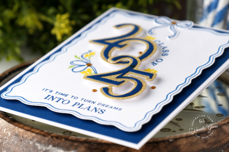 The greetery, the greetery stamps and dies, the greetery jubilee collection, the greetery big yay, the greetery world's greatest, trophy, stamping, die cutting, handmade cards, card ideas, birthday cards, the greetery dreams and plans, grad cards, wanda guess, a blog called wanda