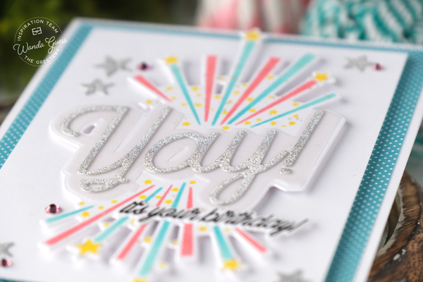 The greetery, the greetery stamps and dies, the greetery jubilee collection, the greetery big yay, the greetery world's greatest, trophy, stamping, die cutting, handmade cards, card ideas, birthday cards, the greetery dreams and plans, grad cards, wanda guess, a blog called wanda