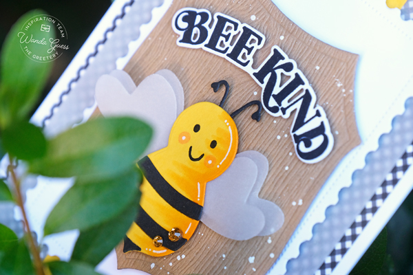 The Greetery, the greetery stamps and dies, the greetery buzzworthy, the greetery baby face, bee, card, handmade card, the greetery cards, card ideas, wanda guess, a blog called wanda