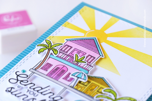 pinkfresh studio, pinkfresh studio new release, pinkfresh studio coastal paradise, stencils, dies, summer, handmade card ideas, summer diy, crafts, wanda guess, a blog called wanda