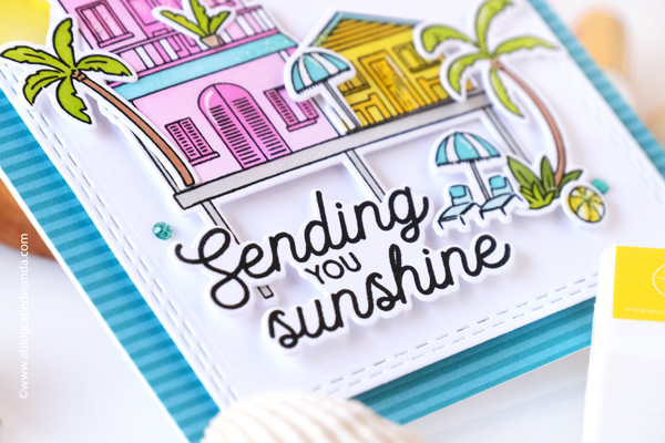 pinkfresh studio, pinkfresh studio new release, pinkfresh studio coastal paradise, stencils, dies, summer, handmade card ideas, summer diy, crafts, wanda guess, a blog called wanda