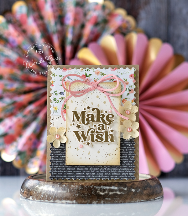 the greetery, the greetery stamps and dies, the greetery birthday ideas, birthday card ideas, the greetery party, the greetery, the greetery confetti encore collection, flourished phrases, the greetery four square tags birthday, the greetery celebration streamers, the greetery handmade cards, stencils, vintage, birthday party, wanda guess, a blog called wanda