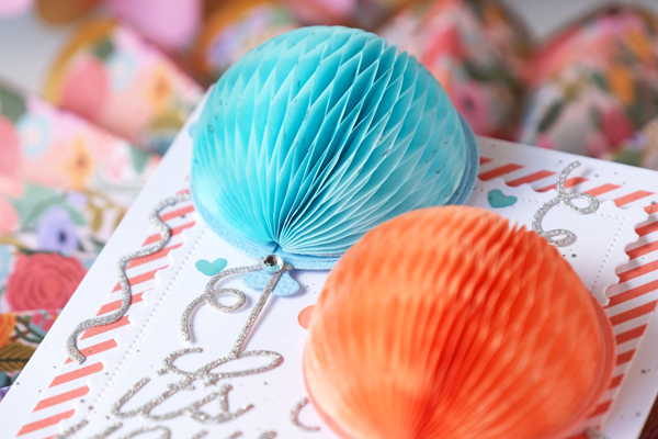 the greetery, the greetery stamps and dies, the greetery new release, confetti encore collection, the greetery award winning dies, the greetery inflated sentiments, the greetery honeycombs, the greetery balloons, the greetery party hat, the greetery what's the scoop, honeycomb balls, gingham, party, birthday, crafts, invitations, wanda guess, a blog called wanda