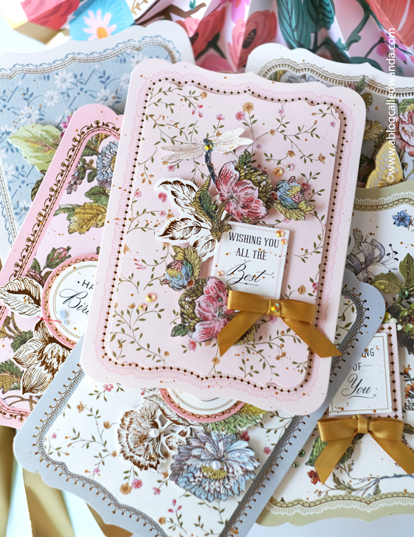 anna griffin, anna griffin crafting, anna griffin cards, anna griffin hsn, anna griffin wildflower meadow, card kit, birthday cards, anna griffin ideas, wanda guess, a blog called wanda