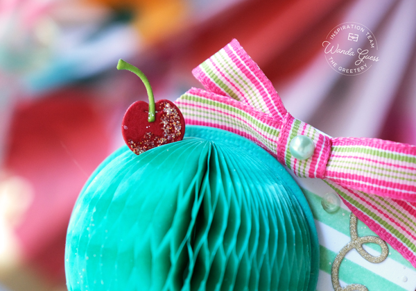 the greetery, the greetery stamps and dies, the greetery honeycomb, birthday card ideas, birthday gift ideas, tags, handmade, tag team duo the greetery, make your own birthday, party ideas, handmade gifts, kraft wrapping, honeycomb balls, stencils, wanda guess, a blog called wanda