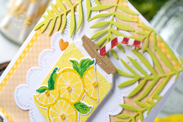 the greetery, the greetery stamps and dies, the greetery garden party, the greetery new release, the greetery lemon, the greetery sippin summer, the greetery wisteria, the greetery gateway, flowers, handmade cards, card ideas, summer, stencils, crafting, wanda guess, a blog called wanda, greetery design team