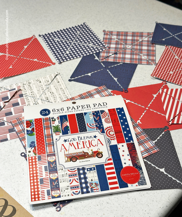 pretty pink posh, pretty pink posh pinwheels, 3d pinwheels, wreath, paper wreath, pinwheel wreath, 4th of july, americana, home decor, usa decorations, wanda guess, a blog called wanda