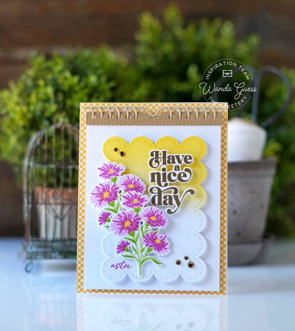 the greetery, the greetery stamps and dies, the greetery these are the days, the greetery calendar, calendar diy, make your own calendar, planning, stamps, flowers, wanda guess, a blog called wanda