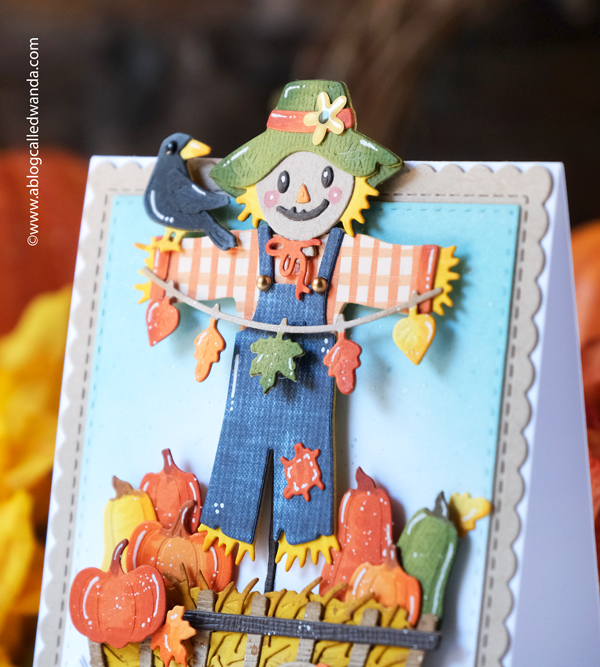 honey bee stamps, honey bee dies, honey bee cards, fall card ideas, halloween card ideas, black cat, pumpkin, scaredy cat, scarecrow, fall cards, bats, die cuts, ink blending, wanda guess, a blog called wanda