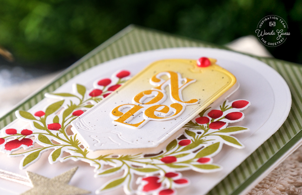 the greetery, the greetery new release, the greetery fireside collection, the greetery christmas, the greetery book dies, christmas card ideas, winter, the greetery fireplace dies, bookish, fireside, winter crest, diy christmas, classic christmas cards, stamping, die cutting, wanda guess, a blog called wanda