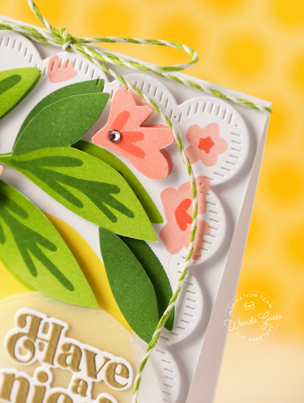 the greetery, the greetery stamps and dies, the greetery lemon, lemon card, lemon stencil, diy, handmade cards, card making, stamping, handmade card ideas, wanda guess, a blog called wanda, greetery design team