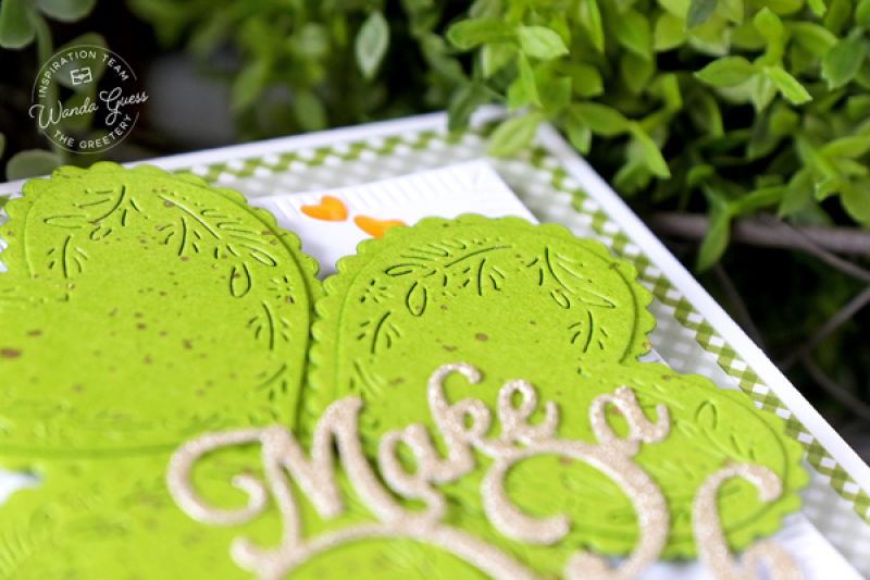 the greetery, the greetery stamps and dies, the greetery nordic hearts, the greetery make a wish, st. patricks day, st patricks day card, card ideas, shamrocks, hearts, diy, st pattys day, wanda guess, a blog called wanda