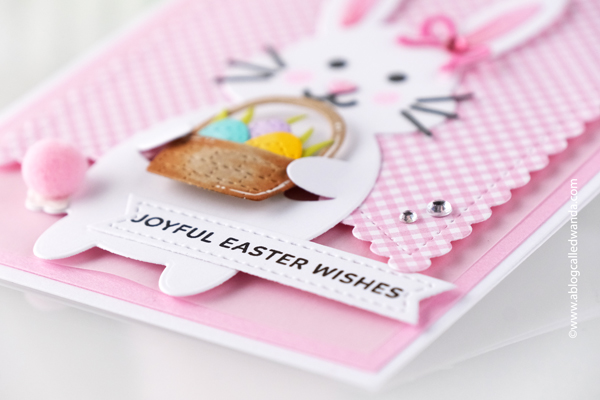 pretty pink posh, pretty pink posh stamps, pretty pink posh easter, easter card ideas, easter crafts, pretty pink posh bucket, pretty pink posh carrot dies, pretty pink post spring, gingham paper, handmade cards, easter, wanda guess, a blog called wanda