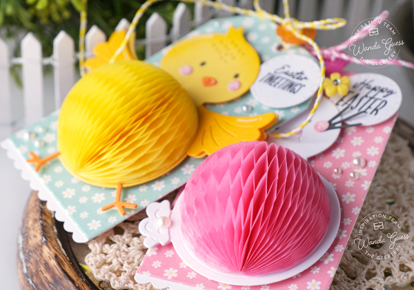 the greetery, the greetery stamps and dies, the greetery easter, the greetery spring, handmade easter cards, easter card ideas, gingham, easter crafting, honeycomb, tags, the greeter bunny tales, the greetery hey honeycomb, the greetery bitty botanicals, the greetery spring crest and hymns, wanda guess, a blog called wanda, greetery design team, spring 