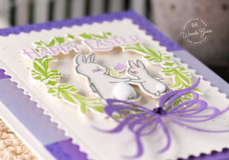 the greetery, the greetery stamps and dies, the greetery easter, the greetery spring, handmade easter cards, easter card ideas, gingham, easter crafting, honeycomb, tags, the greeter bunny tales, the greetery hey honeycomb, the greetery bitty botanicals, the greetery spring crest and hymns, wanda guess, a blog called wanda, greetery design team, spring 