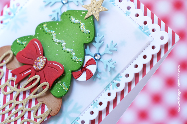 pretty pink posh, pretty pink posh stamps and dies, pretty pink posh christmas, cupcake, winter, holiday, tree, holly jolly, diy christmas cards, wanda guess, a blog called wanda