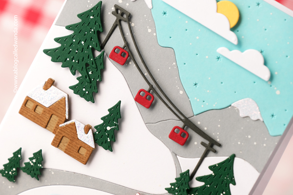 concord and 9th, concord and 9th stamps and dies, favorite things, c9 stamps, carpe denim, alpine village, handmade cards, winter cards, christmas cards, christmas card ideas, card ideas, clean and simple cards, holiday, wanda guess, a blog called wanda