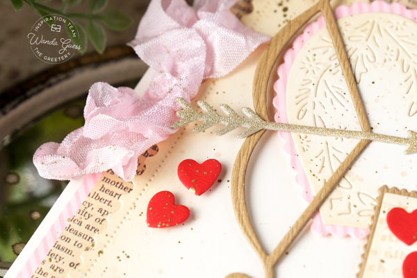 a blog called wanda, bibliophile collection, books, cupid, diy, handmade valentine, hearts, tag, the greetery, the greetery new release, the greetery stamps and dies, the greetery valentine's day, valentine's day crafting, wanda guess