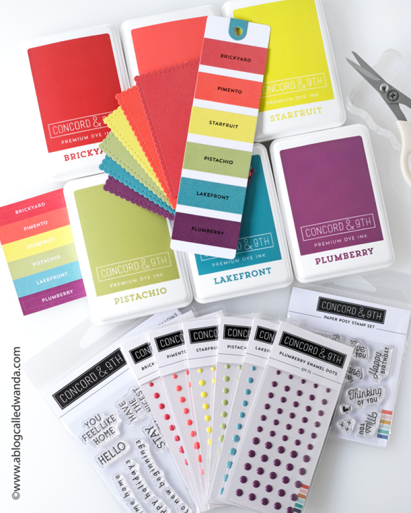 concord and 9th, Concord & 9th, new release, new collection, new colors, stamps and dies, birdhouse, spring, mushrooms, stamping, die cutting, handmade cards, card ideas, concord and 9th new release, wanda guess, a blog called wanda