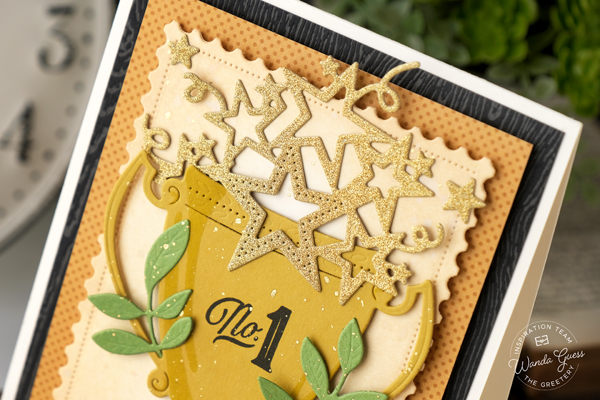 The greetery, the greetery stamps and dies, the greetery jubilee collection, the greetery big yay, the greetery world's greatest, trophy, stamping, die cutting, handmade cards, card ideas, birthday cards, the greetery dreams and plans, grad cards, wanda guess, a blog called wanda