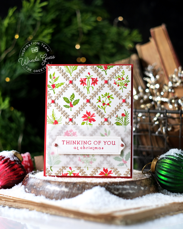 The Greetery, The Greetery stamps and dies, The Greetery Christmas Market Collection, DIY, Handmade Christmas cards, card ideas, Wanda Guess, A Blog Called Wanda, The Greetery Rosemal, The Greetery Nativity, The Greetery Bitty Botanicals, Vintage Christmas