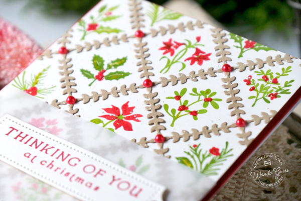 The Greetery, The Greetery stamps and dies, The Greetery Christmas Market Collection, DIY, Handmade Christmas cards, card ideas, Wanda Guess, A Blog Called Wanda, The Greetery Rosemal, The Greetery Nativity, The Greetery Bitty Botanicals, Vintage Christmas