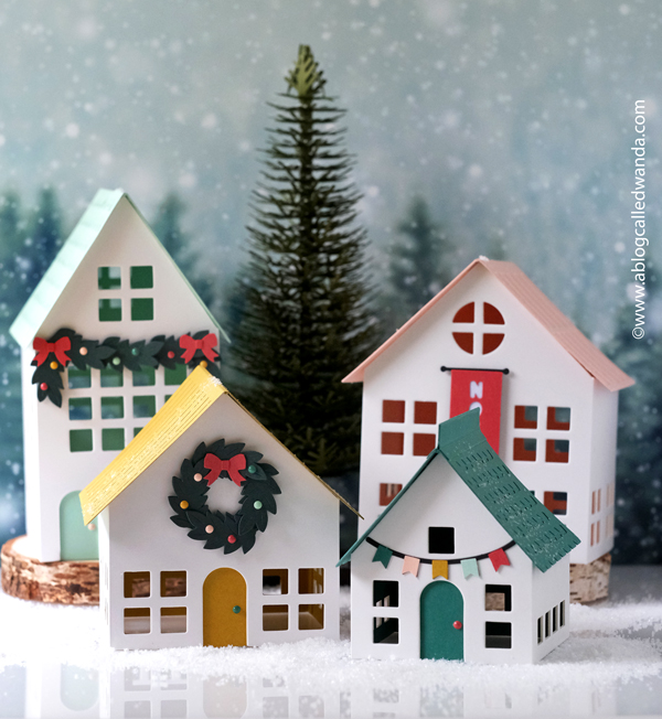a blog called wanda, christmas crafting, concord and 9th, concord and 9th christmas, crafted by c9 kits, crafted by c9 new release, crafting kits, diy christmas, garland, handmade christmas crafting, ideas for crafting together, paper houses for christmas, reindeer, trees, wanda guess