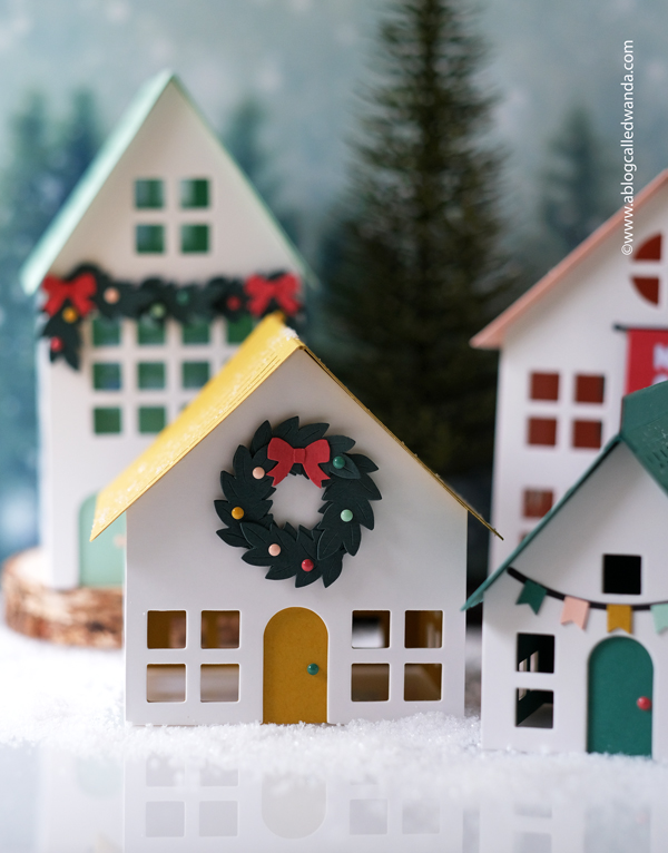 a blog called wanda, christmas crafting, concord and 9th, concord and 9th christmas, crafted by c9 kits, crafted by c9 new release, crafting kits, diy christmas, garland, handmade christmas crafting, ideas for crafting together, paper houses for christmas, reindeer, trees, wanda guess