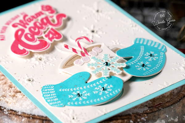 The Greetery stamps and dies, The Greetery, The Greetery Christmas Market Collection, DIY, Handmade Christmas, Christmas Card ideas, The Greetery Market Place, The Greetery Cocoa Cozy, The Greetery Nativity, Wanda Guess, A Blog Called Wanda