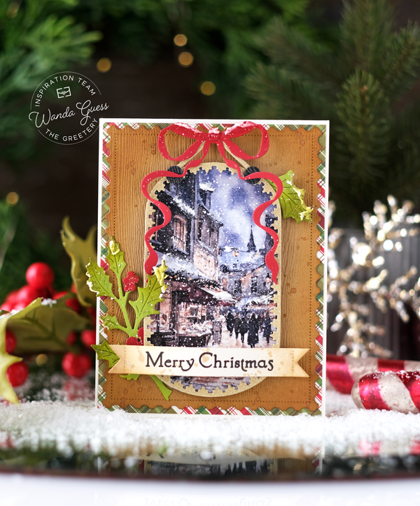 christmas card ideas, diy christmas, handmade card ideas, the greetery, the greetery capsule collection, the greetery christmas, the greetery christmas gallerie collection, the greetery holly, the greetery new release, the greetery shortbread shapes, the greetery stamps and dies, wanda guess. a blog called wanda, winter