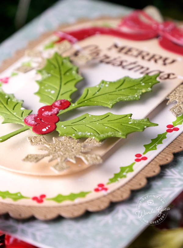 christmas card ideas, diy christmas, handmade card ideas, the greetery, the greetery capsule collection, the greetery christmas, the greetery christmas gallerie collection, the greetery holly, the greetery new release, the greetery shortbread shapes, the greetery stamps and dies, wanda guess. a blog called wanda, winter